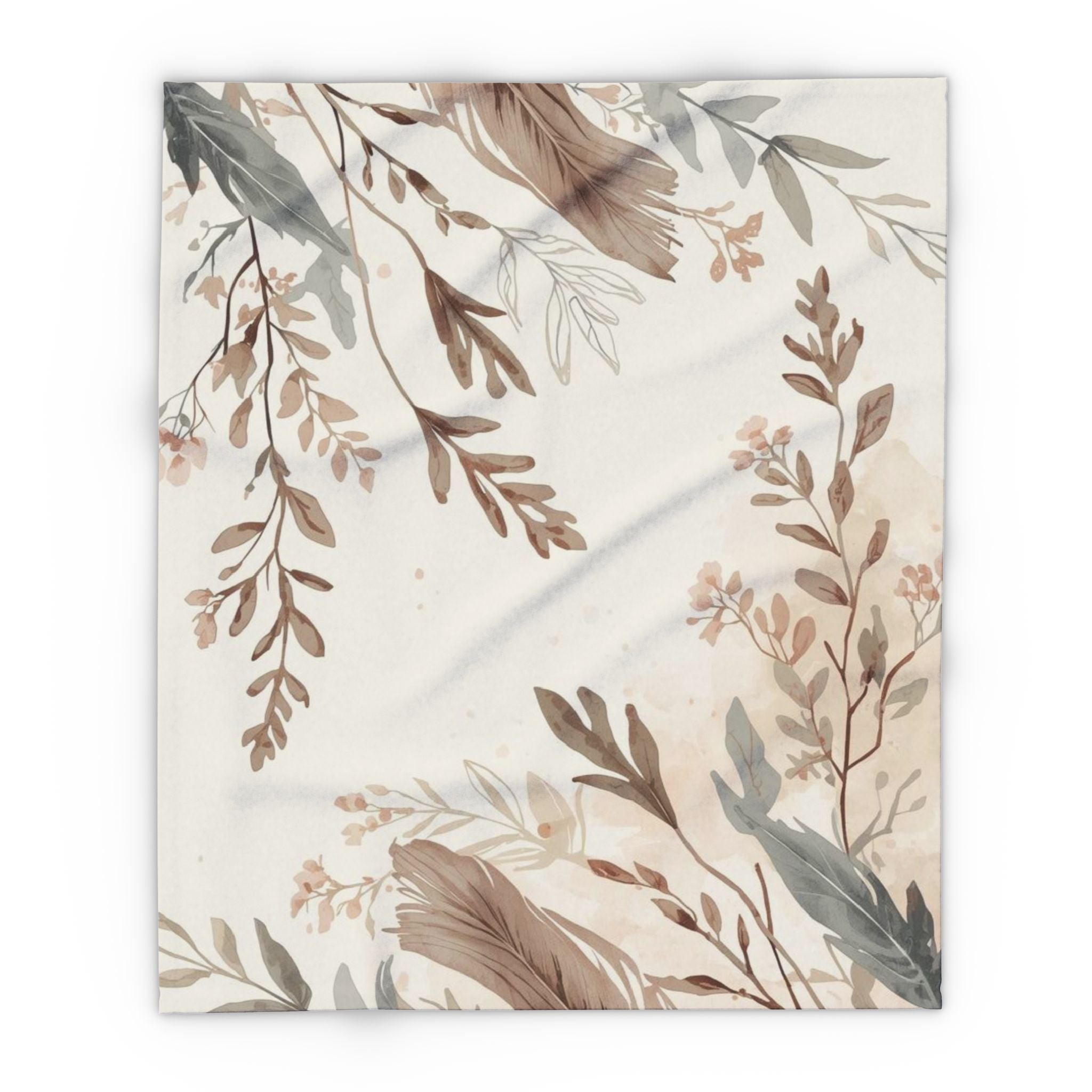 Cozy Arctic Fleece Blanket Floral Throw Boho Style Gift - Rosetta Creative Boutique